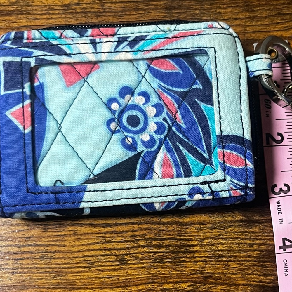 Vera Bradley Navy Blue Floral Quilted Wristlet Clutch - Picture 7 of 7